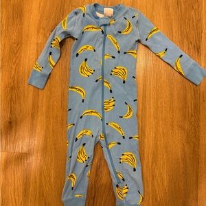 Hanna Andersson Blue Banana Toddler Pajamas